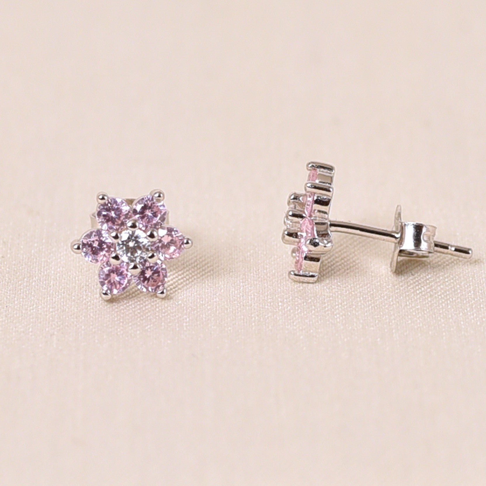 Aanya Studs Earring -Light Pink