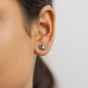 Aanya Studs Earring - Dark Blue