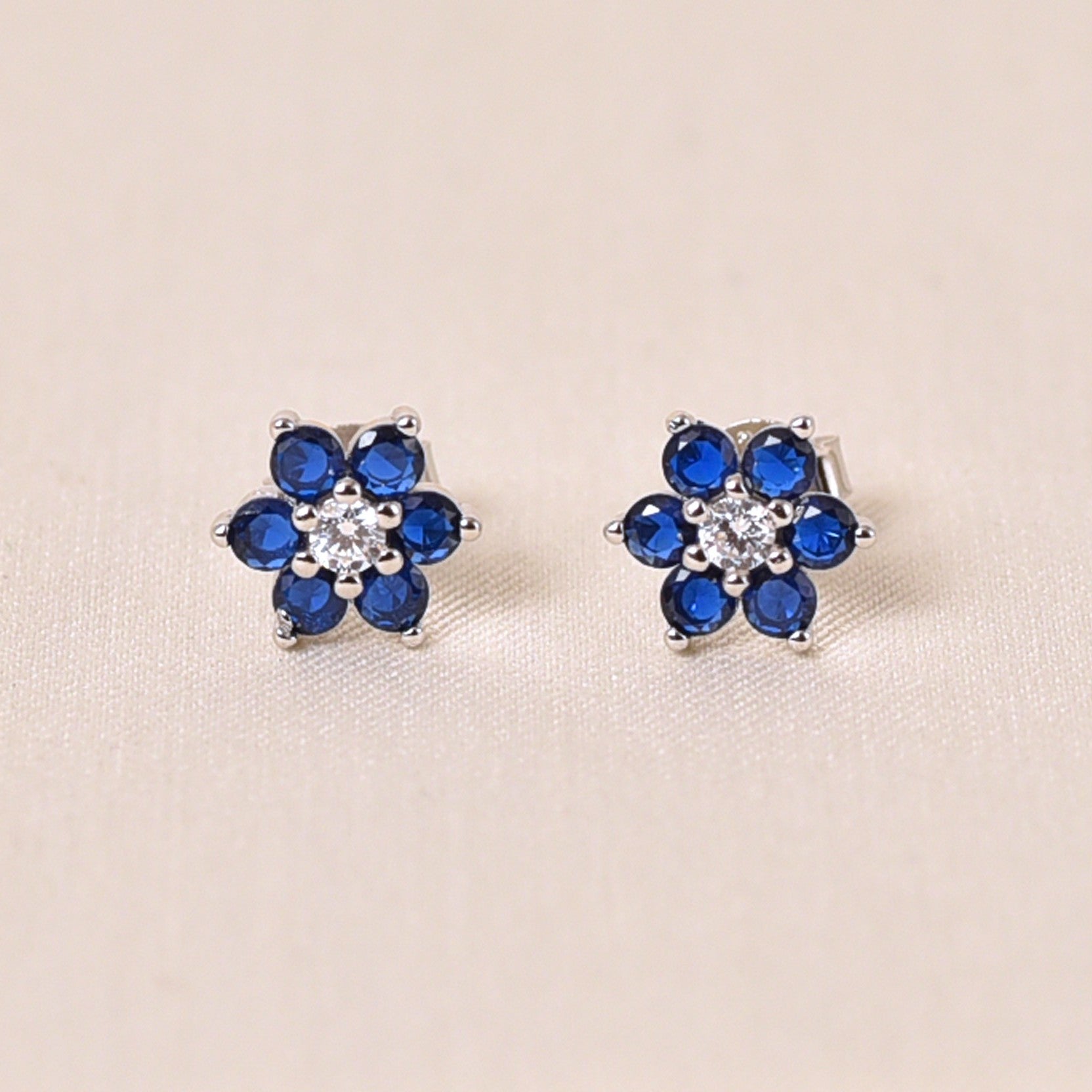 Aanya Studs Earring - Dark Blue