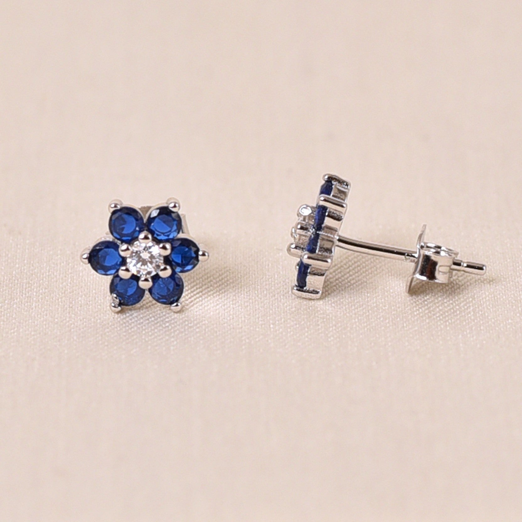 Aanya Studs Earring - Dark Blue