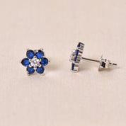 Aanya Studs Earring - Dark Blue