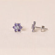 Aanya Studs Earring - Purple