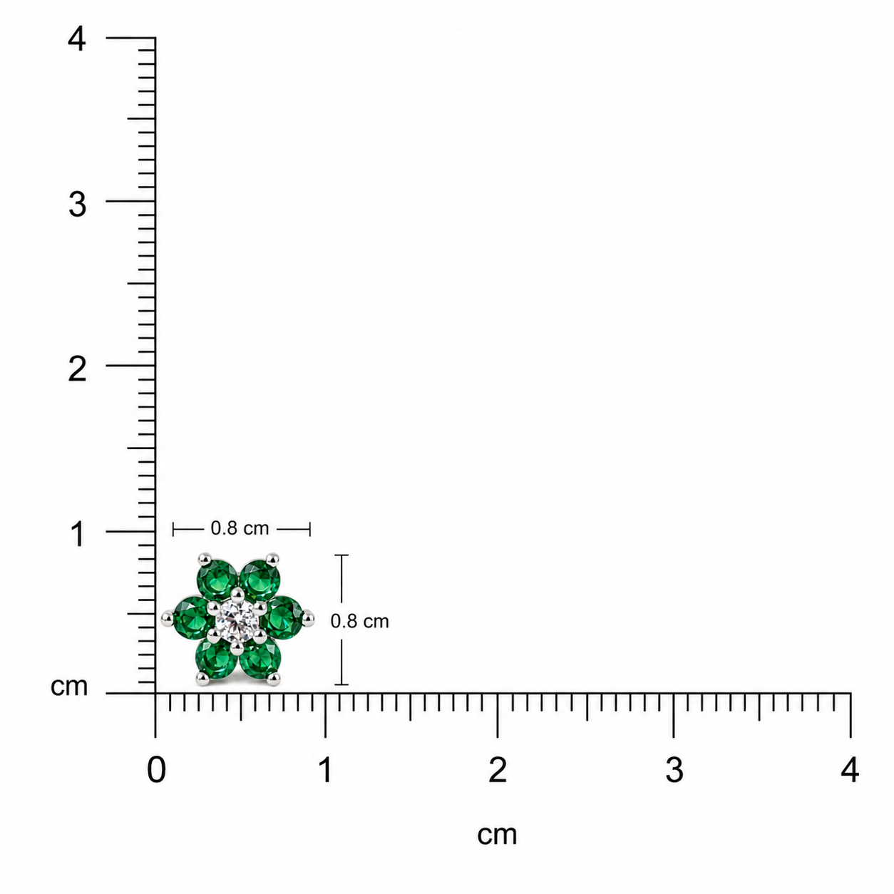 Aanya Studs Earring - Dark Green