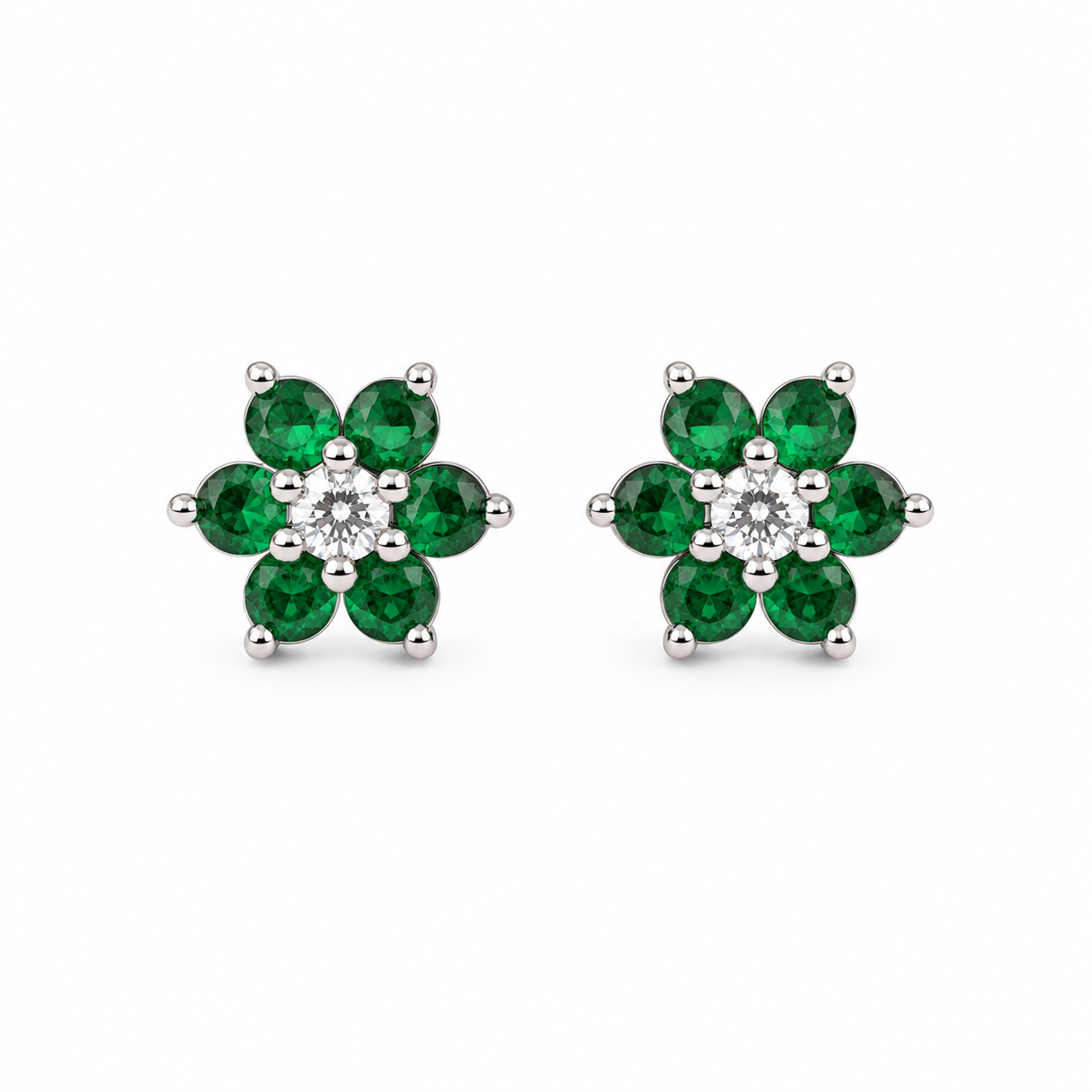 Aanya Studs Earring - Dark Green