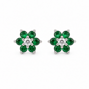 Aanya Studs Earring - Dark Green