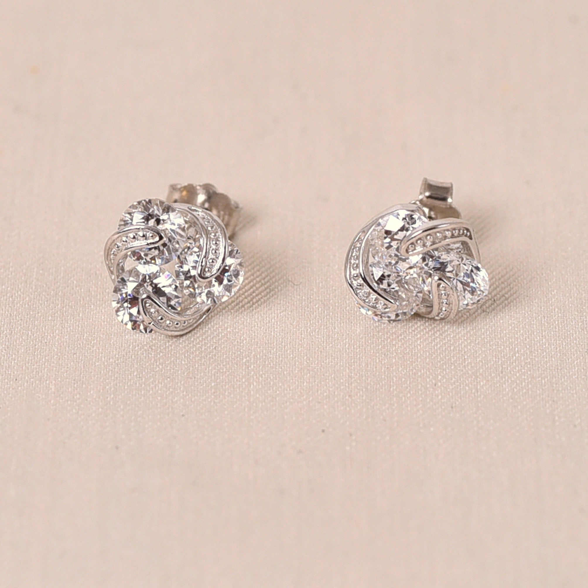 Silver Minji Diamond Earring