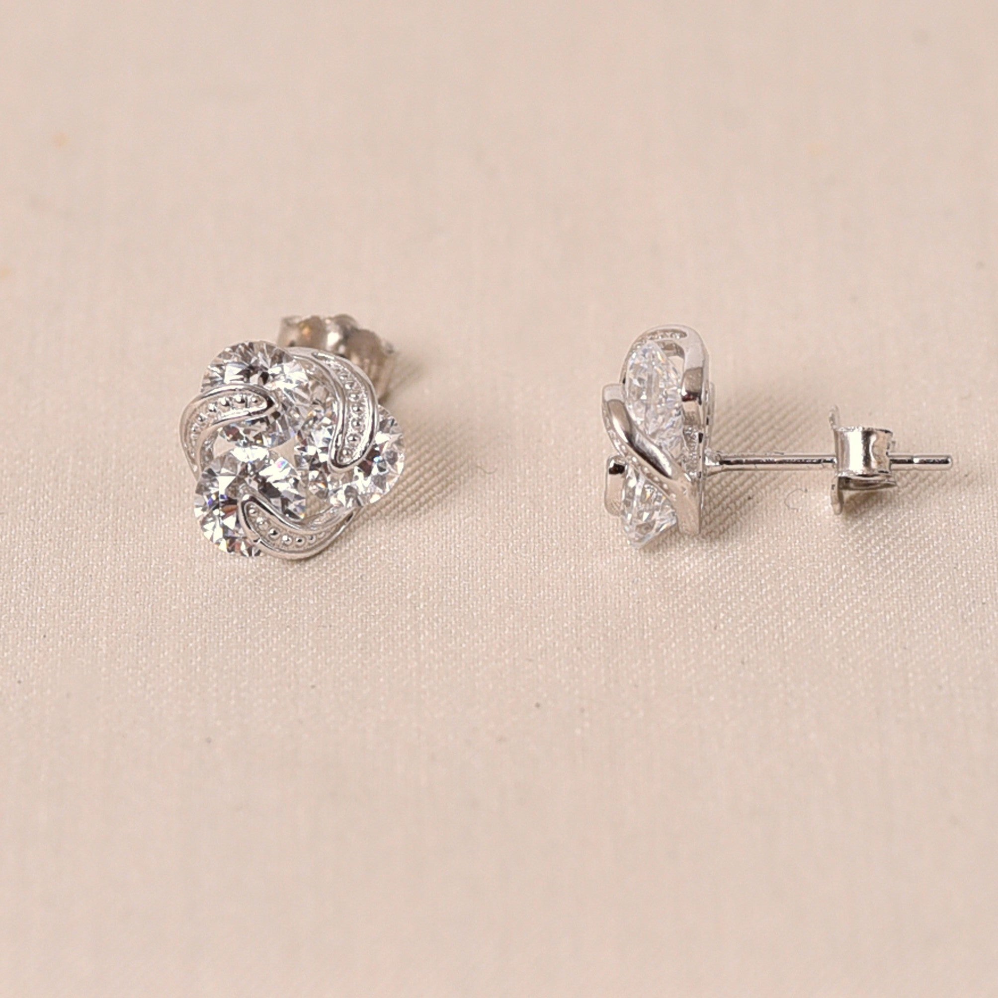 Silver Minji Diamond Earring