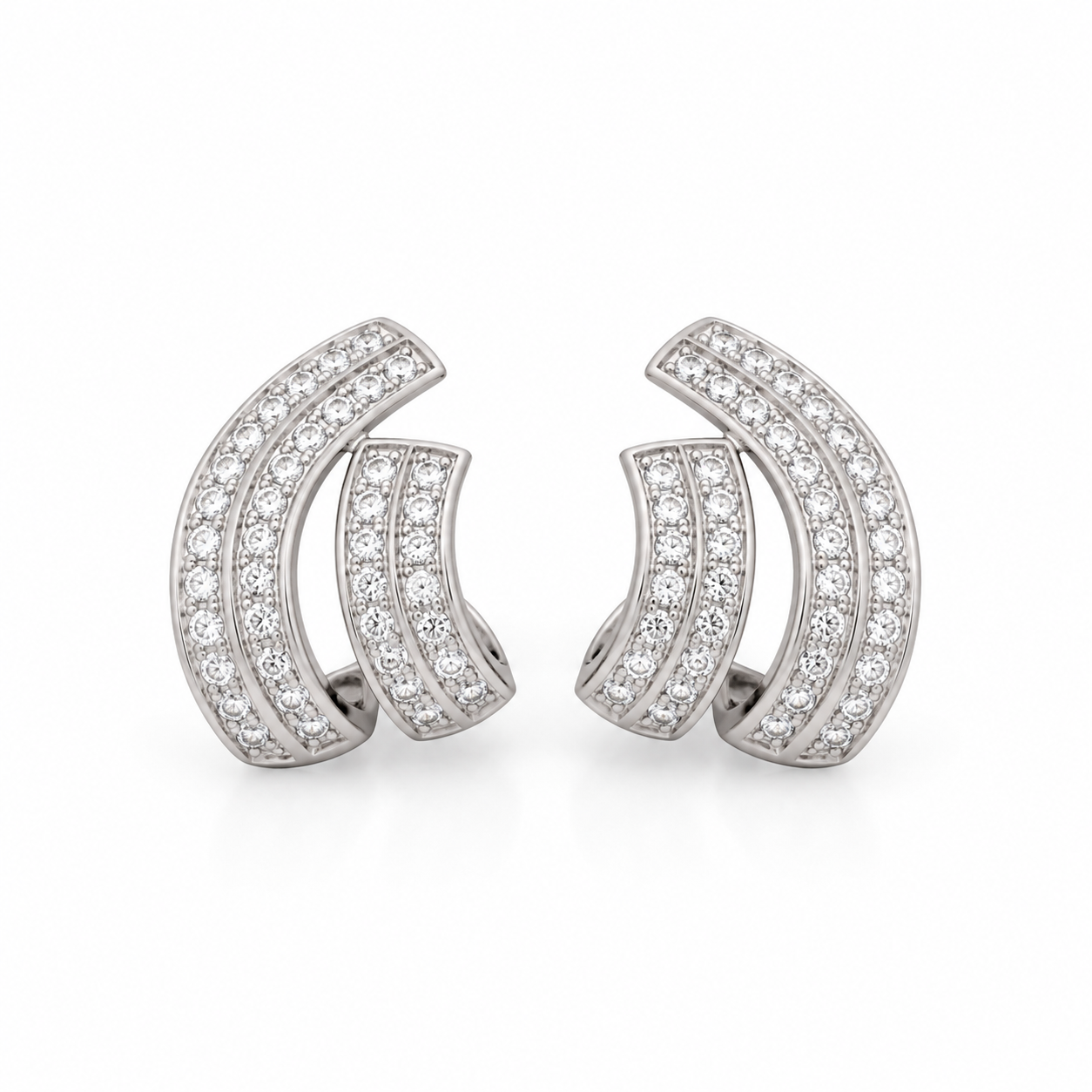Diamond Curve Earring