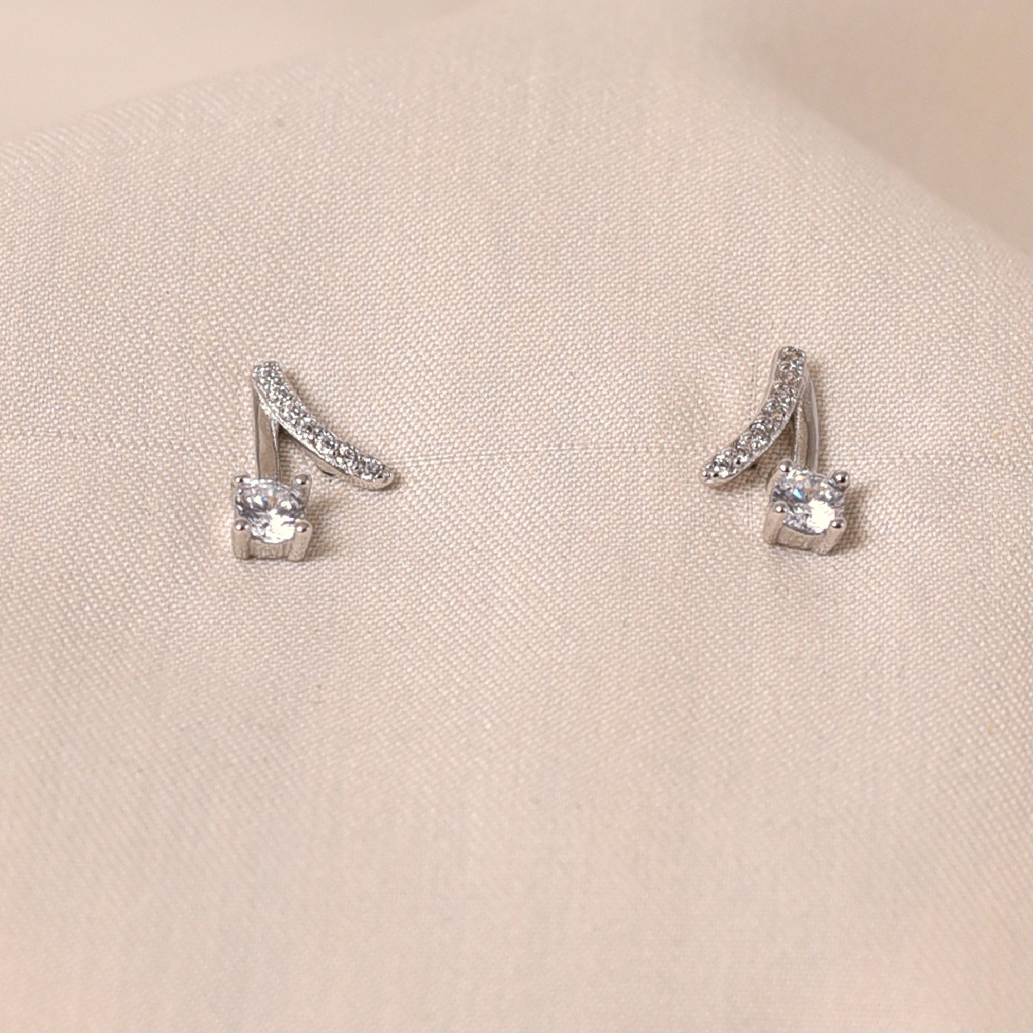 V Diamond Earrings