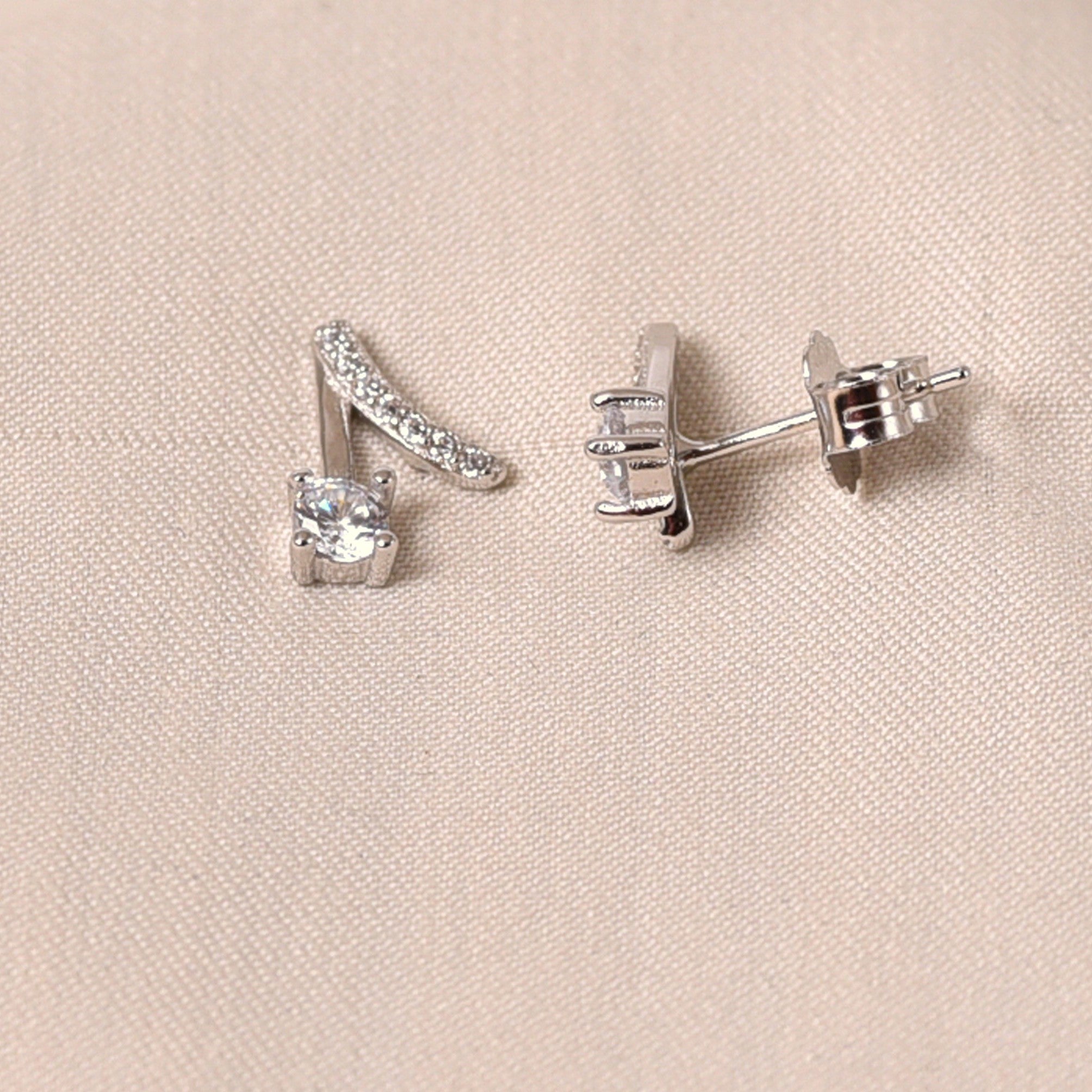 V Diamond Earrings