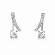 V Diamond Earrings