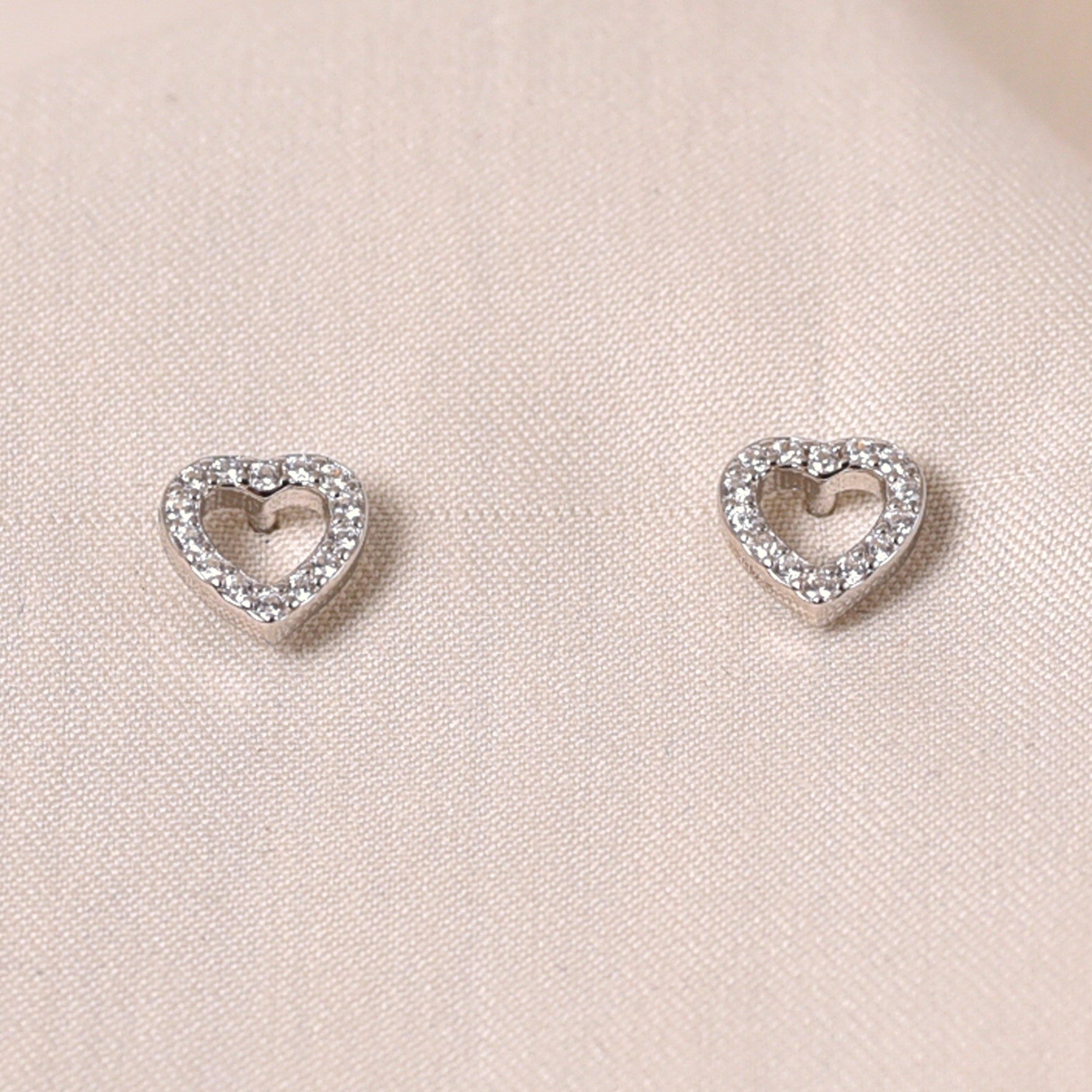Heart Diamond Earrings