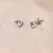 Heart Diamond Earrings