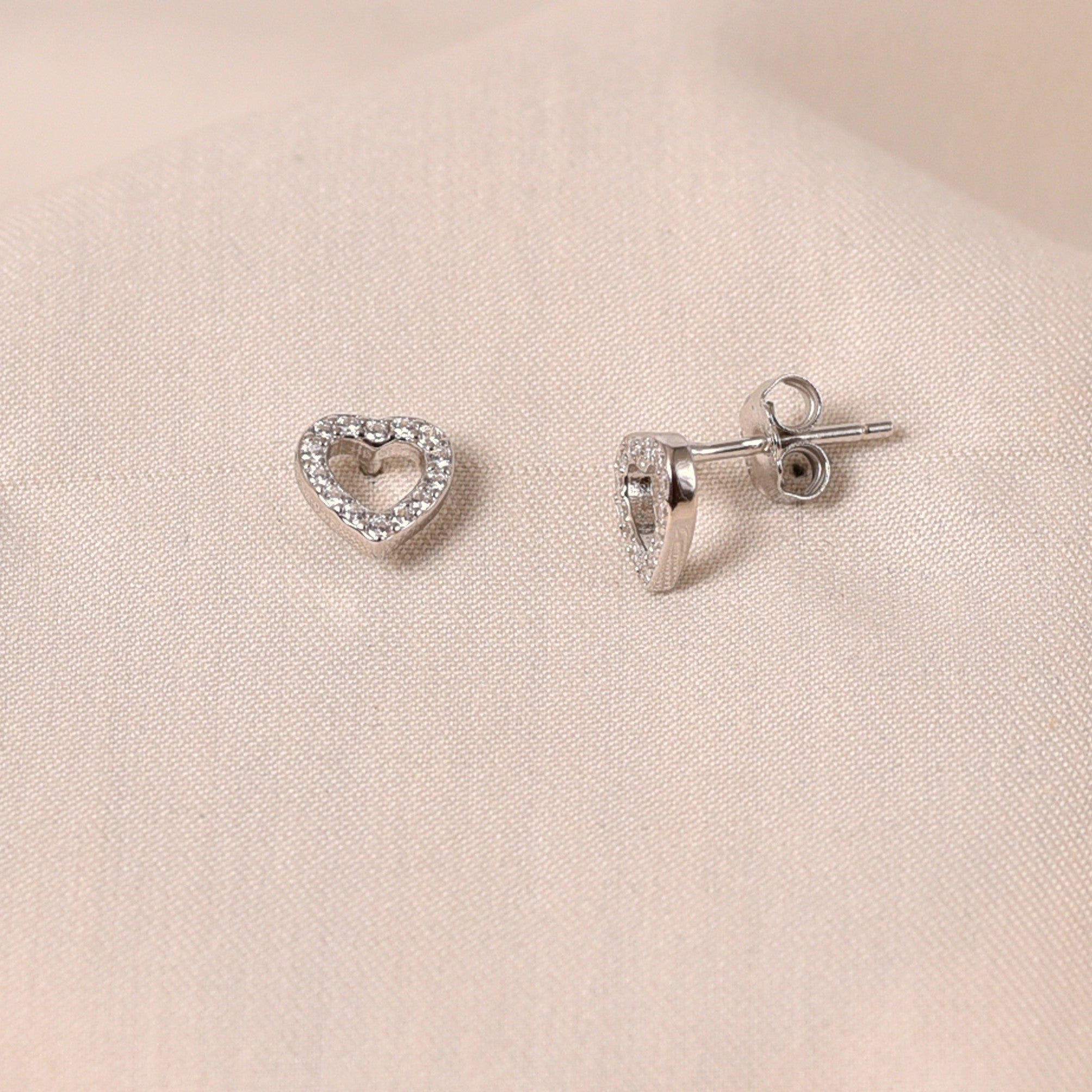 Heart Diamond Earrings