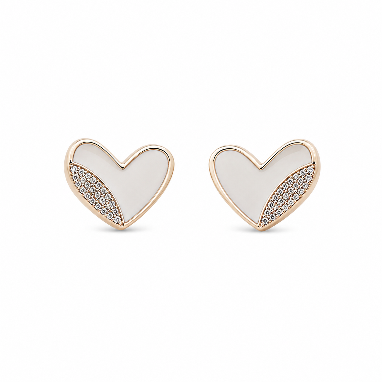 Heart MOP Earrings
