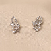 Half Butterfly Silver Earrings