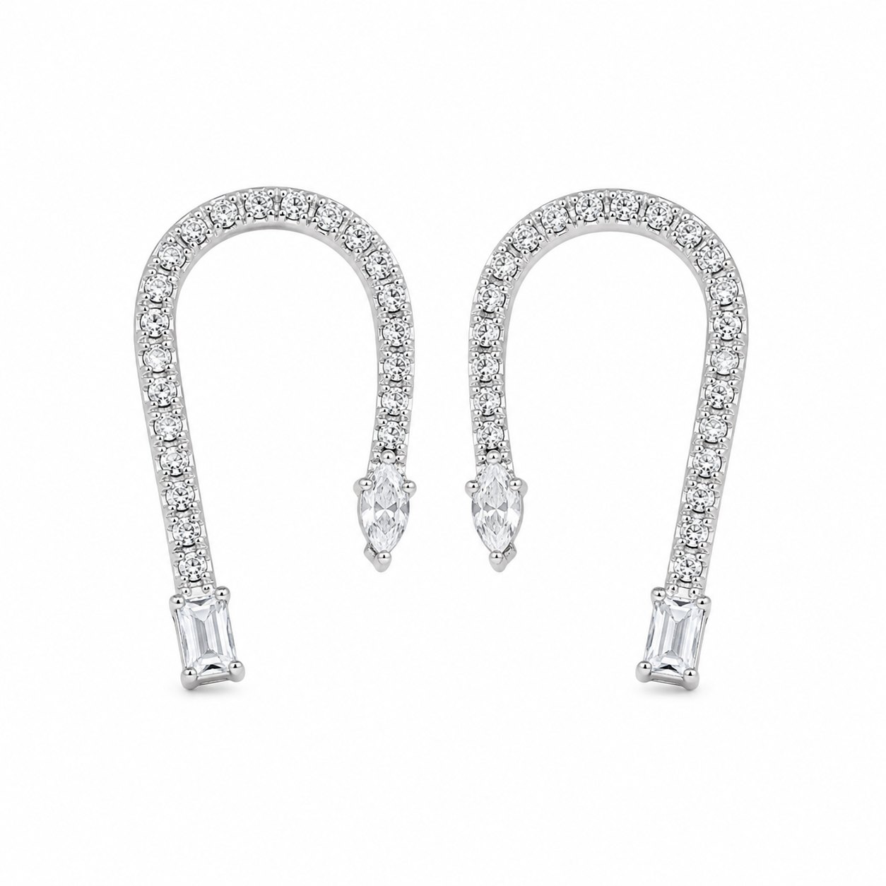U Flexi Diamond Earrings