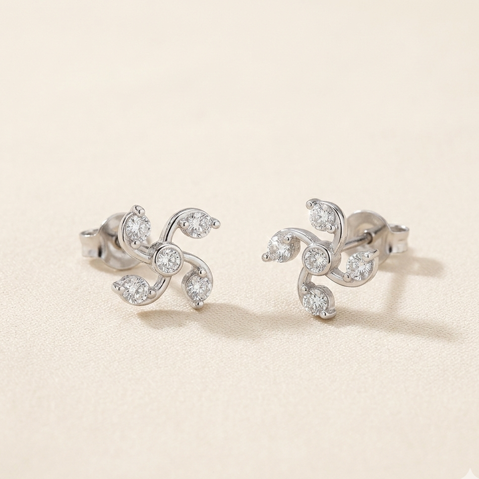 925 Sterling Silver Studs Earring for Women - Elyta