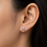 Diamond Curve Earrings