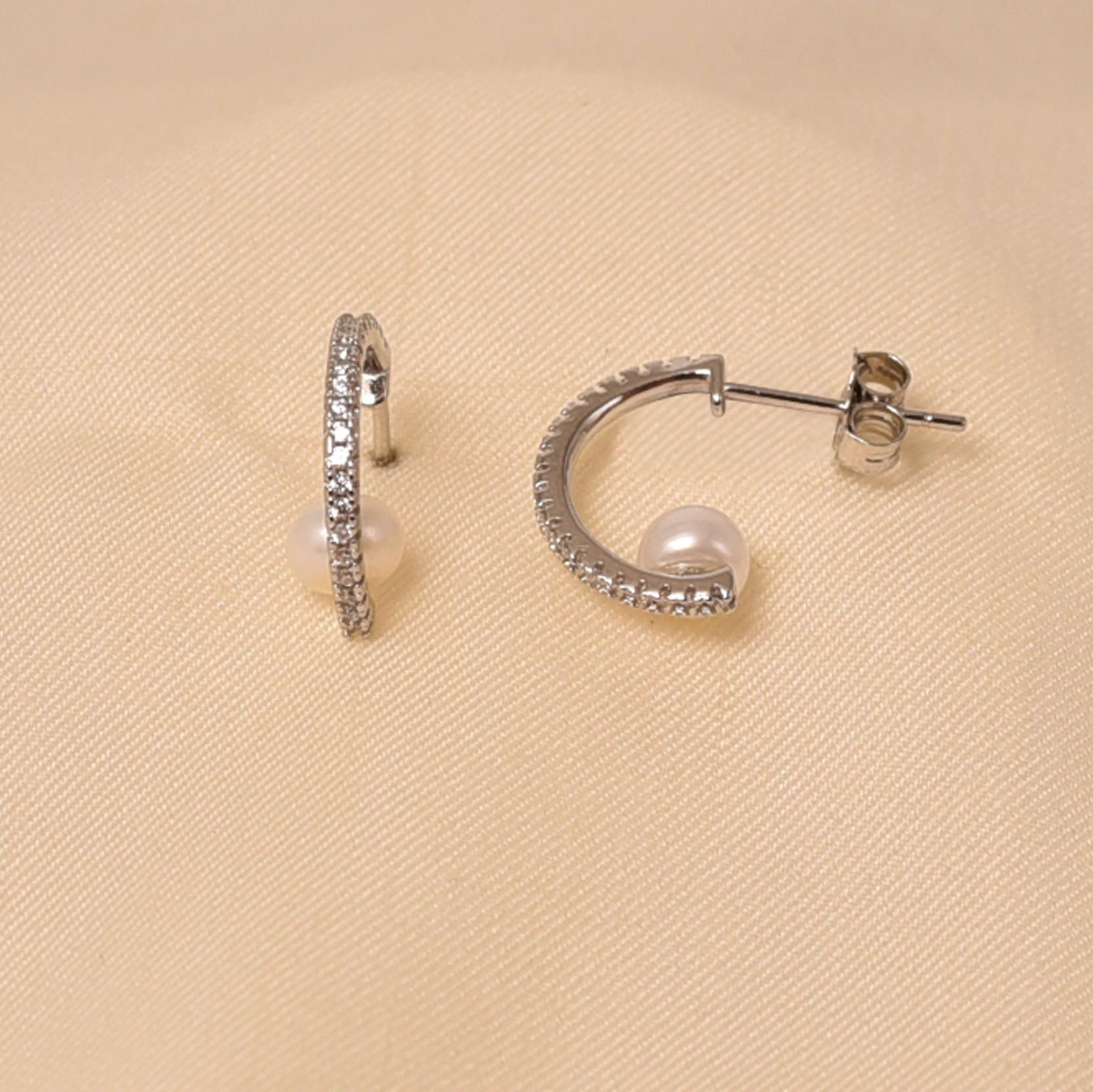 925 Sterling Silver Pearl Earring for Women - Elyta