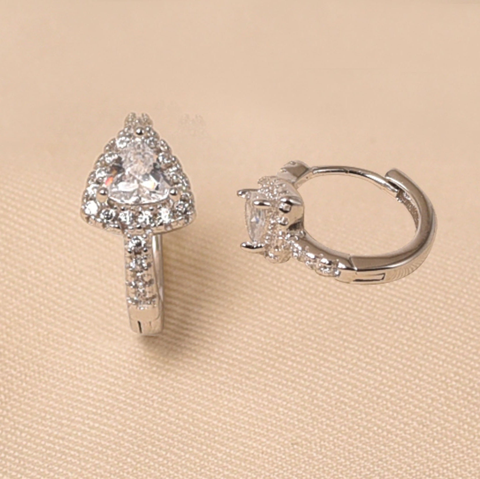 925 Sterling Silver CZ Earring for Women - Elyta