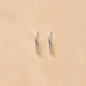 Silver Sterling Arbor Hoops Earring - Thin
