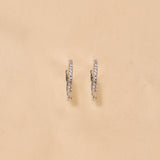 Silver Sterling Arbor Hoops Earring - Thin