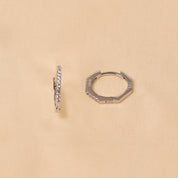Silver Sterling Arbor Hoops Earring - Thin