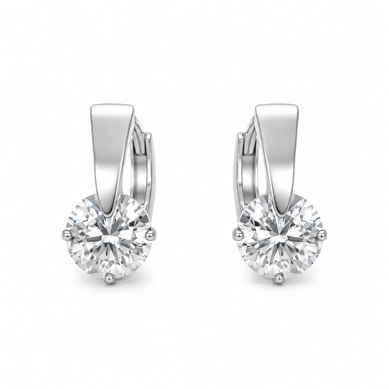 Silver Sterling Truvi Round Earring