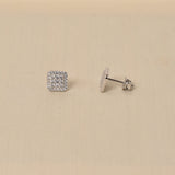Silver Sterling Ava Diamond Earring