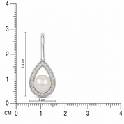 Silver Sterling Shanaya Pearls Earrings