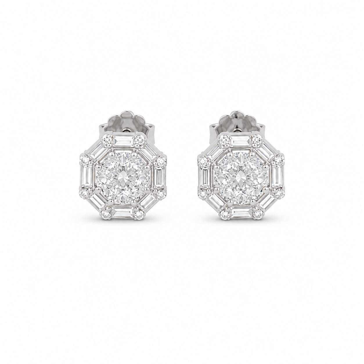 925 Silver Bubble Studs Earrings