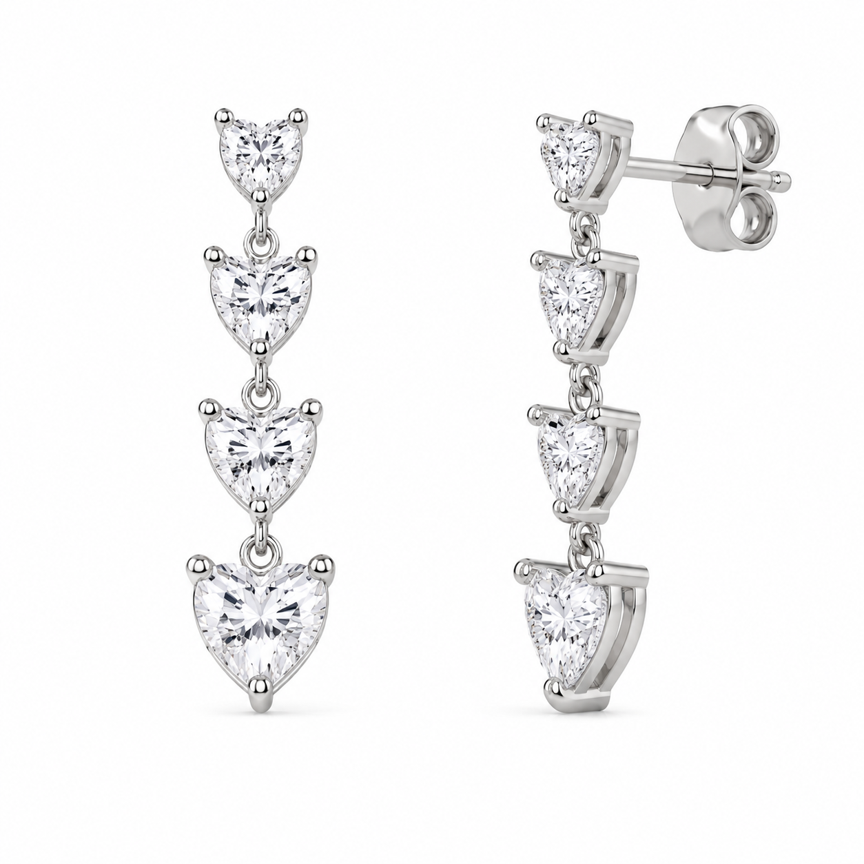 Rainbow Heart Earring