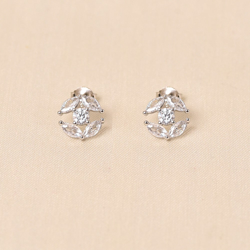 925 Silver Irish Diamond Stud Earring