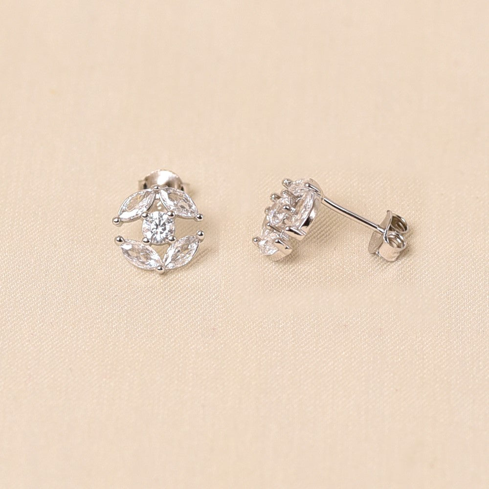 925 Silver Irish Diamond Stud Earring