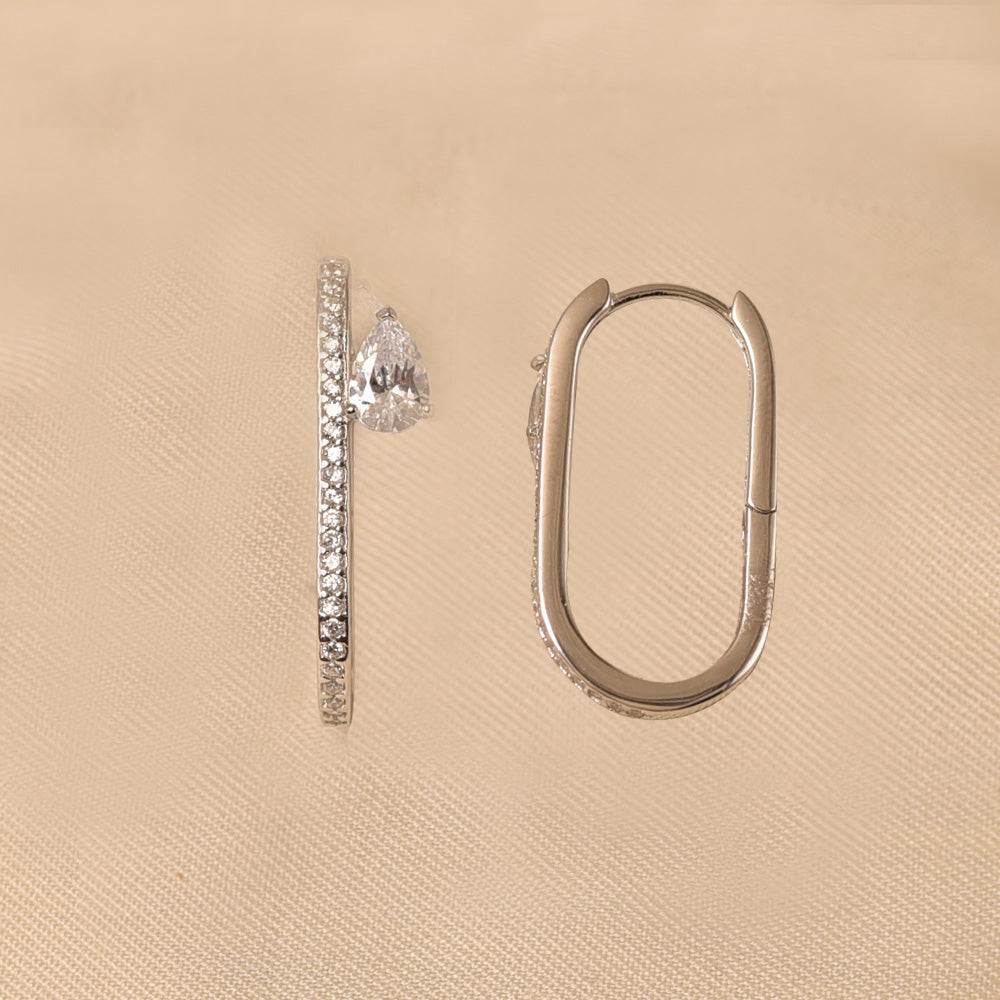 925 Silver Freya Diamond Earrings