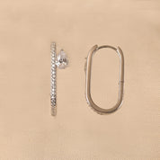 925 Silver Freya Diamond Earrings