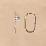 925 Silver Freya Diamond Earrings