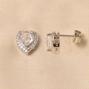 Silberry The Shiny Heart Studs Earring