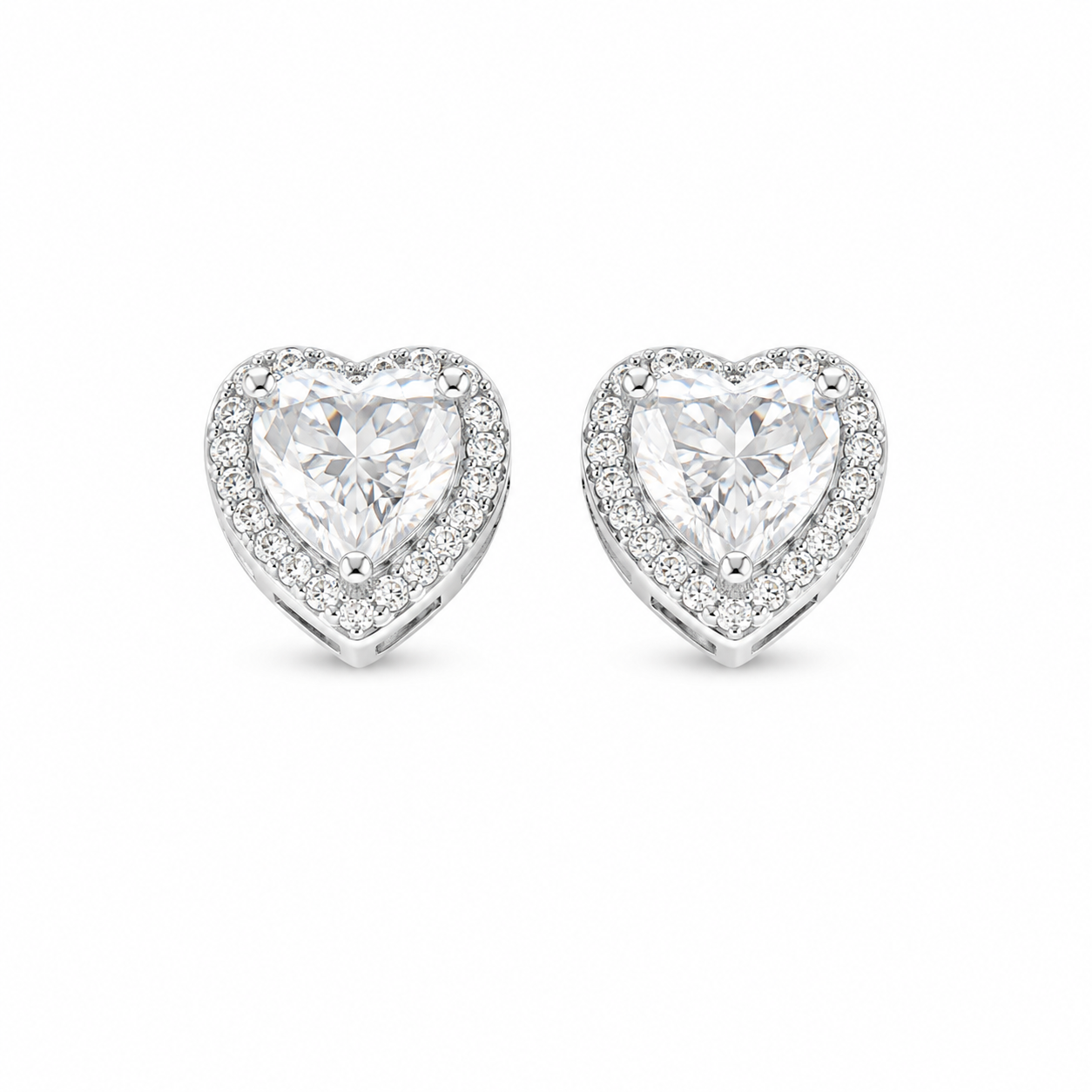 Silberry The Shiny Heart Studs Earring