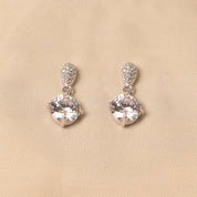 925 Silver Double Zircon Drops