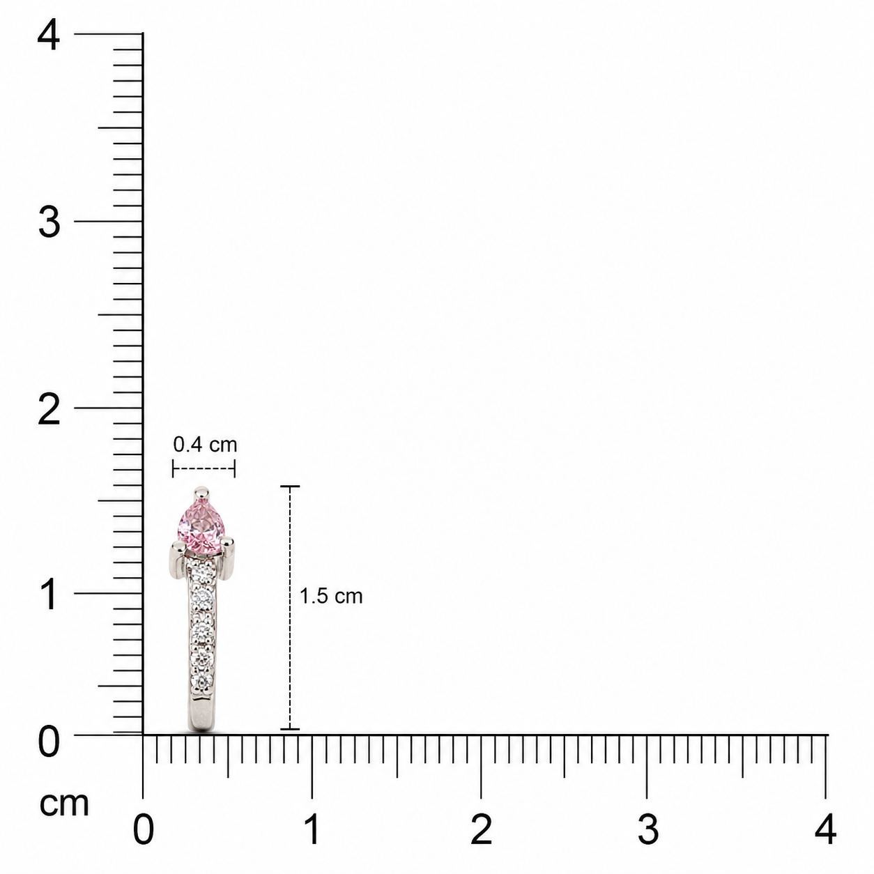 925 Silver Cherry Pink Studs