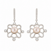 925 Silver Carrie Pearl Earrings