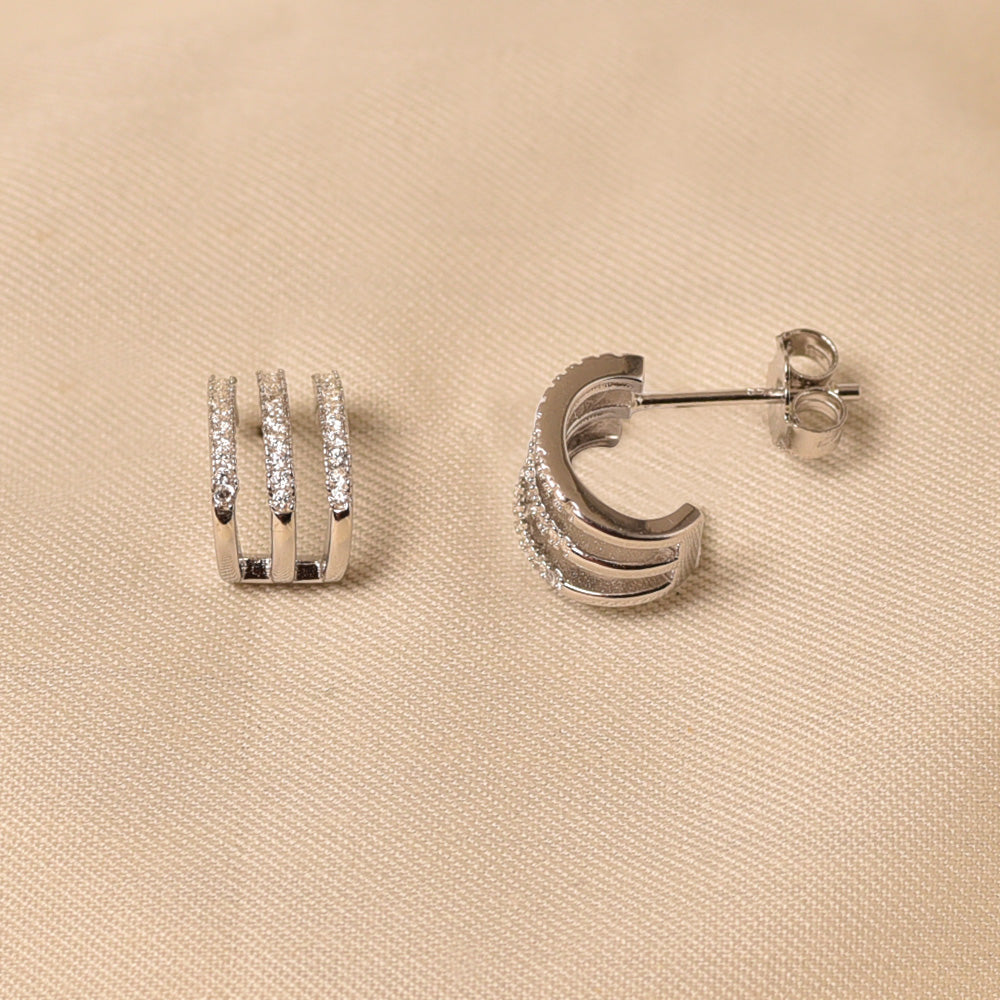 925 Silver Demi Studs
