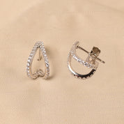 925 Sterling Silver Robin Diamond Earrings