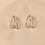 925 Sterling Silver Robin Diamond Earrings