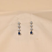 925 Silver Deep Sea Aura Necklace Set - Blue