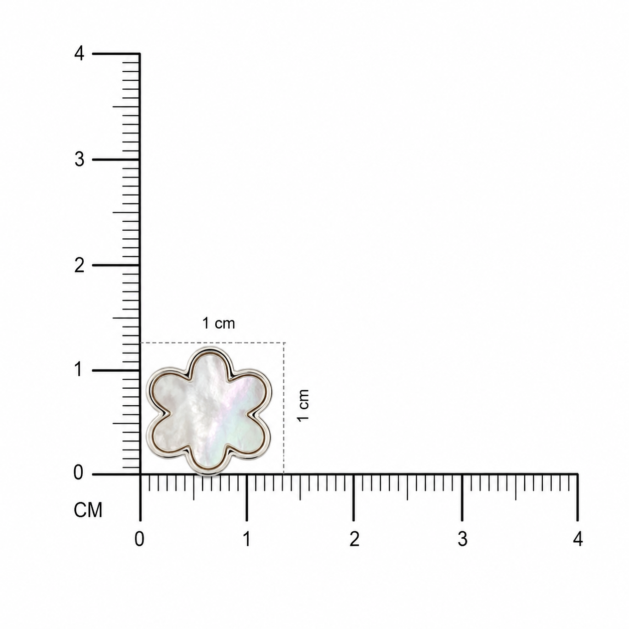 925 Silver Lunara Blossom -White