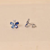 Rainbow Petal Earring - Blue