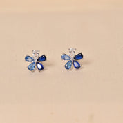 925 Blue Stud Earring for women by Elyta
